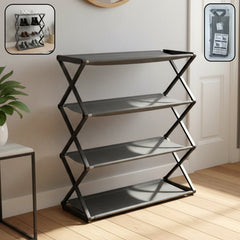 4 Layer Foldable Shoe Rack Organizer (1 Pc)