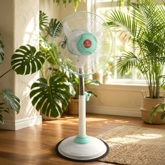 12V DC Hybrid Pedestal Table Fan (Adapter Not Include)