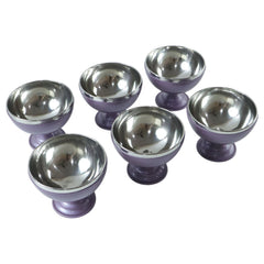 6 Pc Stainless Steel Dessert Bowl Cup Set with Stand
