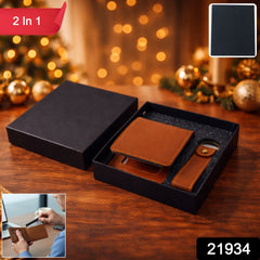 2 in 1 Men's Wallet with Keychain Holder
