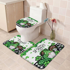 3 in 1 Bathroom Mat Set (1 Set, Mix Design)