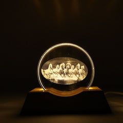 3D Crystal LED Table Lamp (1 Pc)