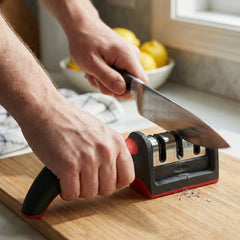 3 Stage Knife Sharpener Tool with Ergonomic Handle (1 Pc)