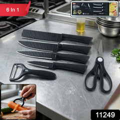 6 In 1 Premium Kitchen Knife Set (1 Set)