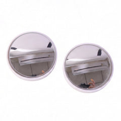 2-in-1 HD Convex Blind Spot Mirror (Set of 2) – 360° Wide Angle Frameless Rear View Mirror for Safe Driving & Easy Parking