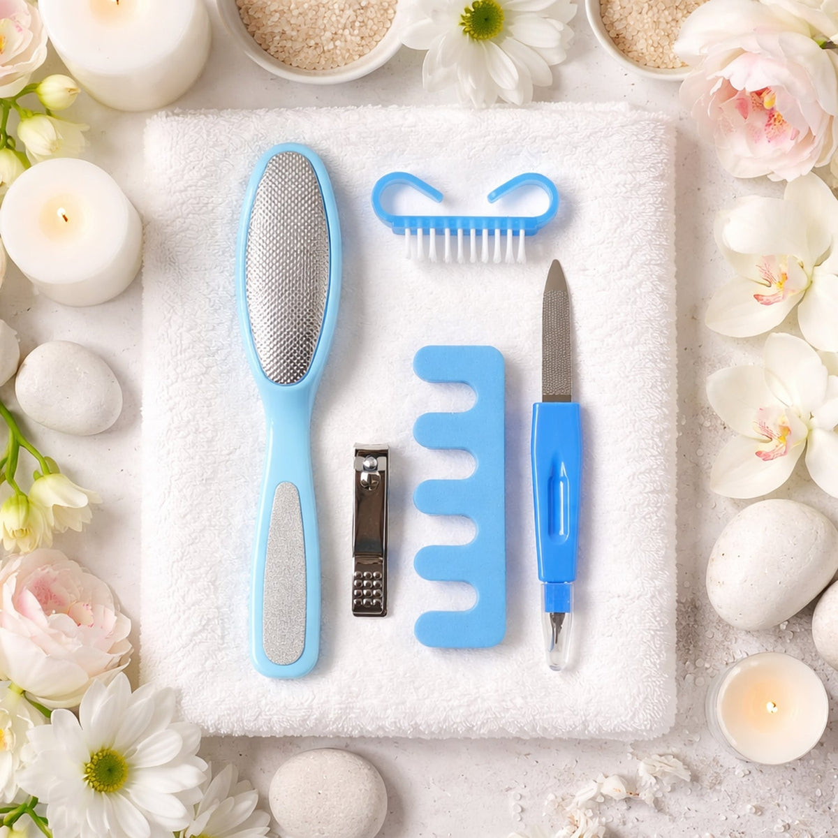 5 In 1 Manicure Pedicure Nail Care Kit (1 Set)