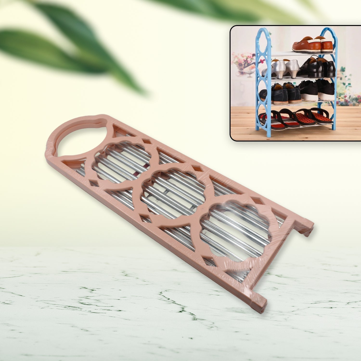 4-Layer Shoe Storage Shelf Stand for Space-Saving Home Organizer