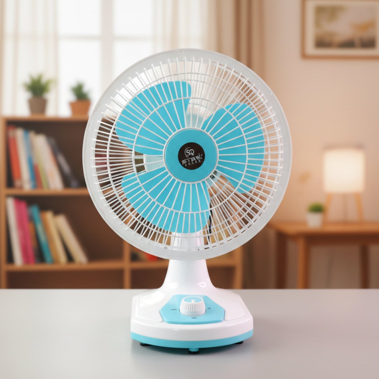12V DC Table Fan with Adjustable Speed Control and High Speed Airflow (Adapter Not Include)