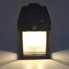 18W Solar Wall Double Lights / Lamp with 2 Modes & Motion Sensor (1 Pc)