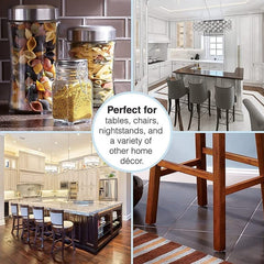 4-Piece Square Felt Furniture Floor Protector Pads