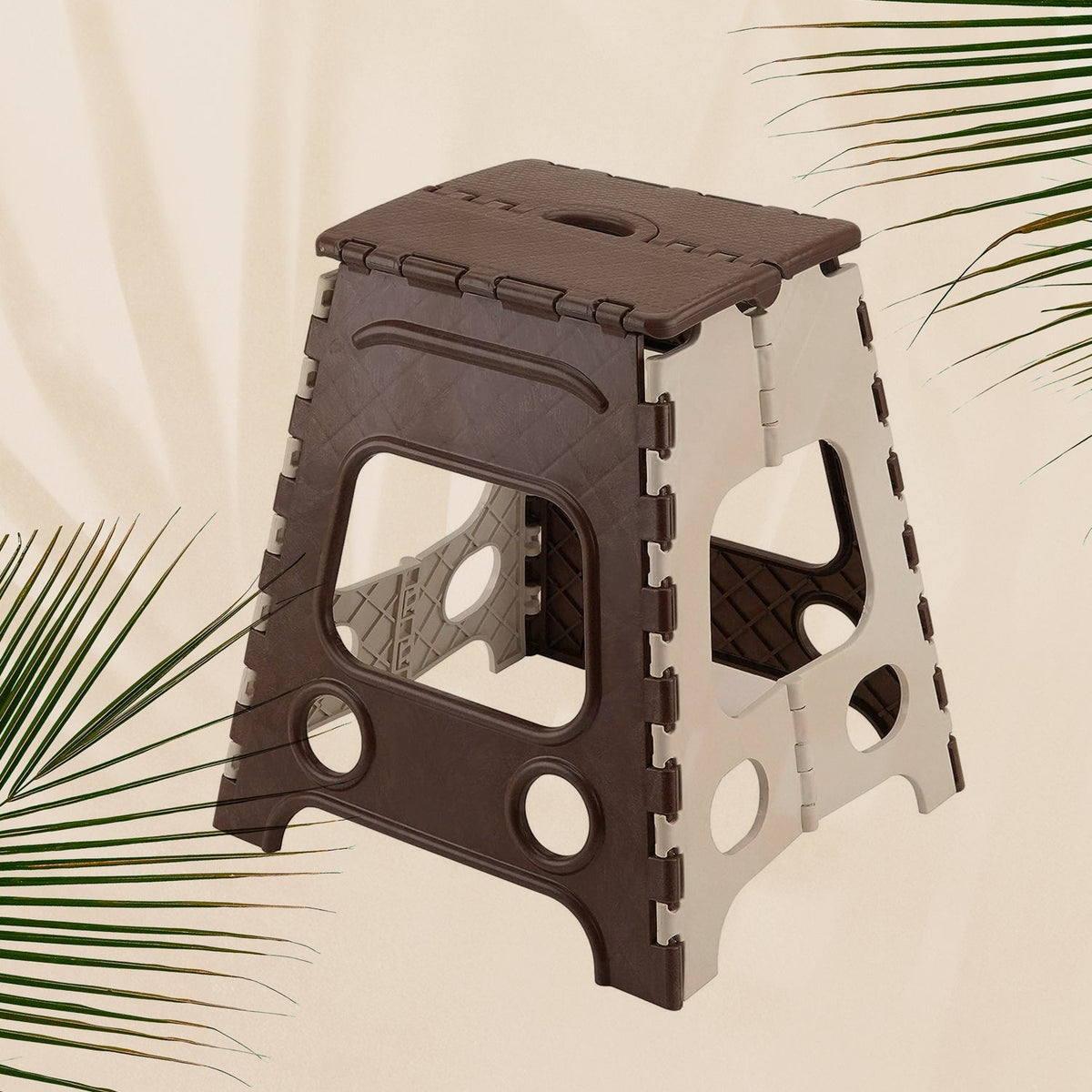 18 Inch Non-Slip Folding Stool for Kitchen, Bathroom & Garden