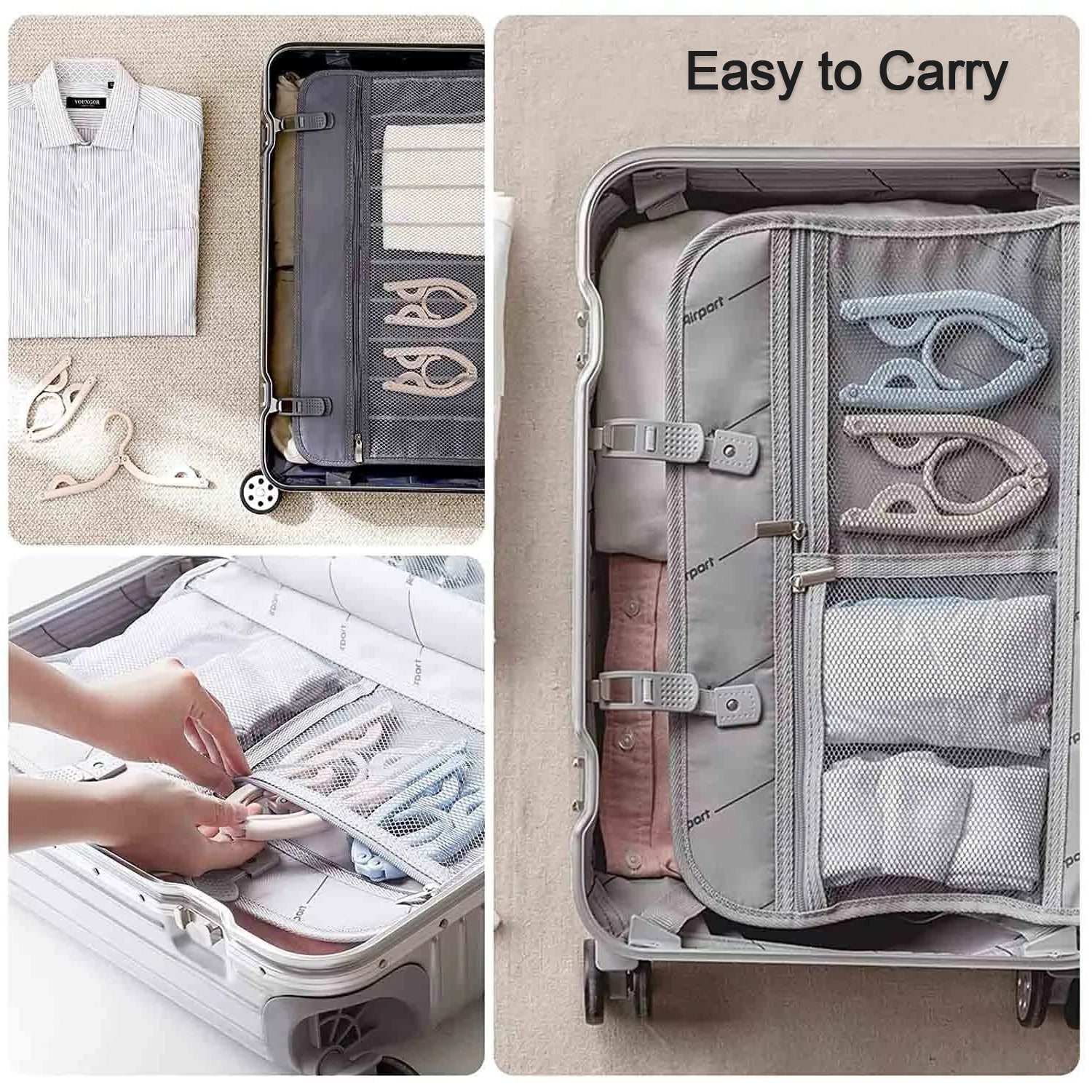 10 Pcs Portable Folding Clothes Hanger