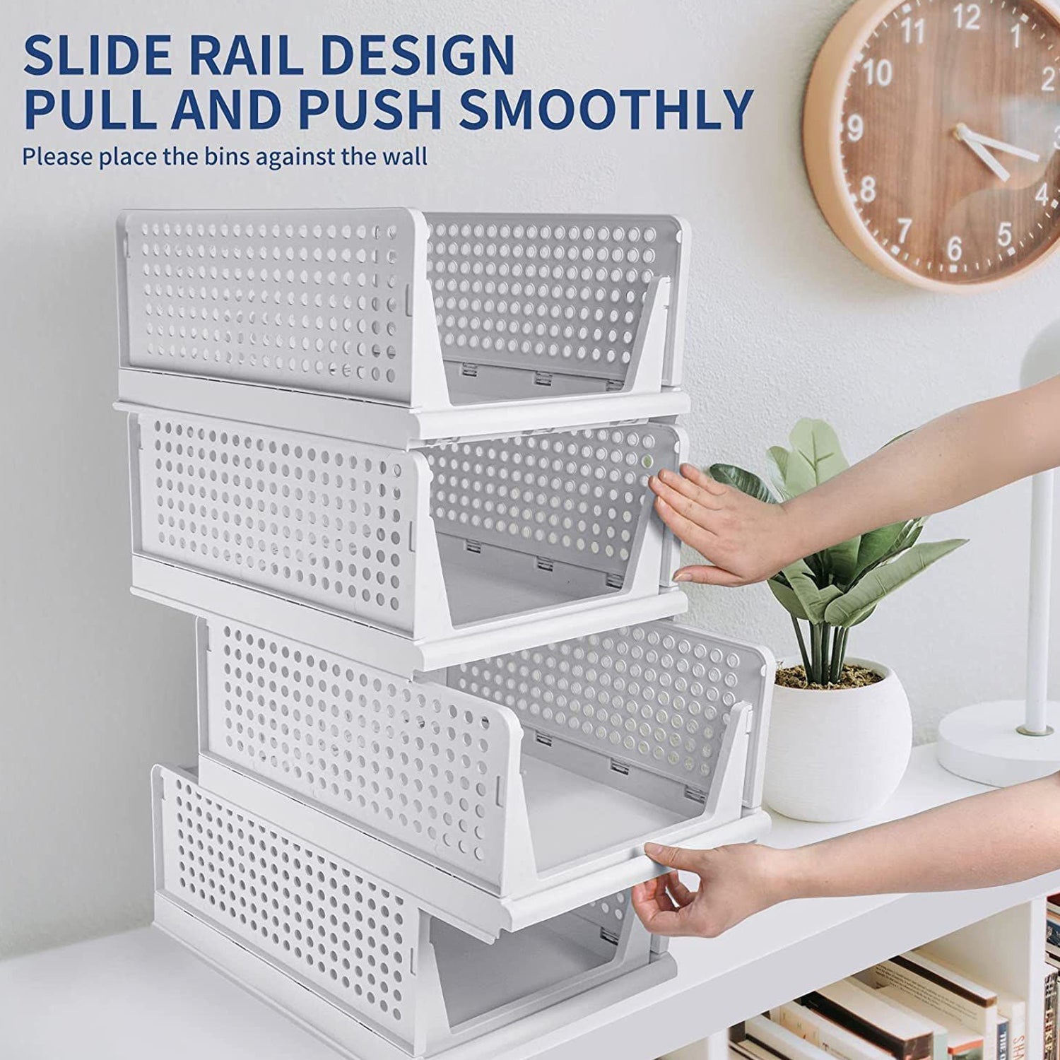 4 Layer Clothes Organizer Foldable Wardrobe Drawer Storage for Closet