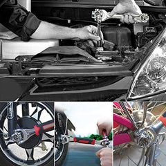 48 in 1 Wrench Swivel Head Multi Tool Spanner with Spline Bolts