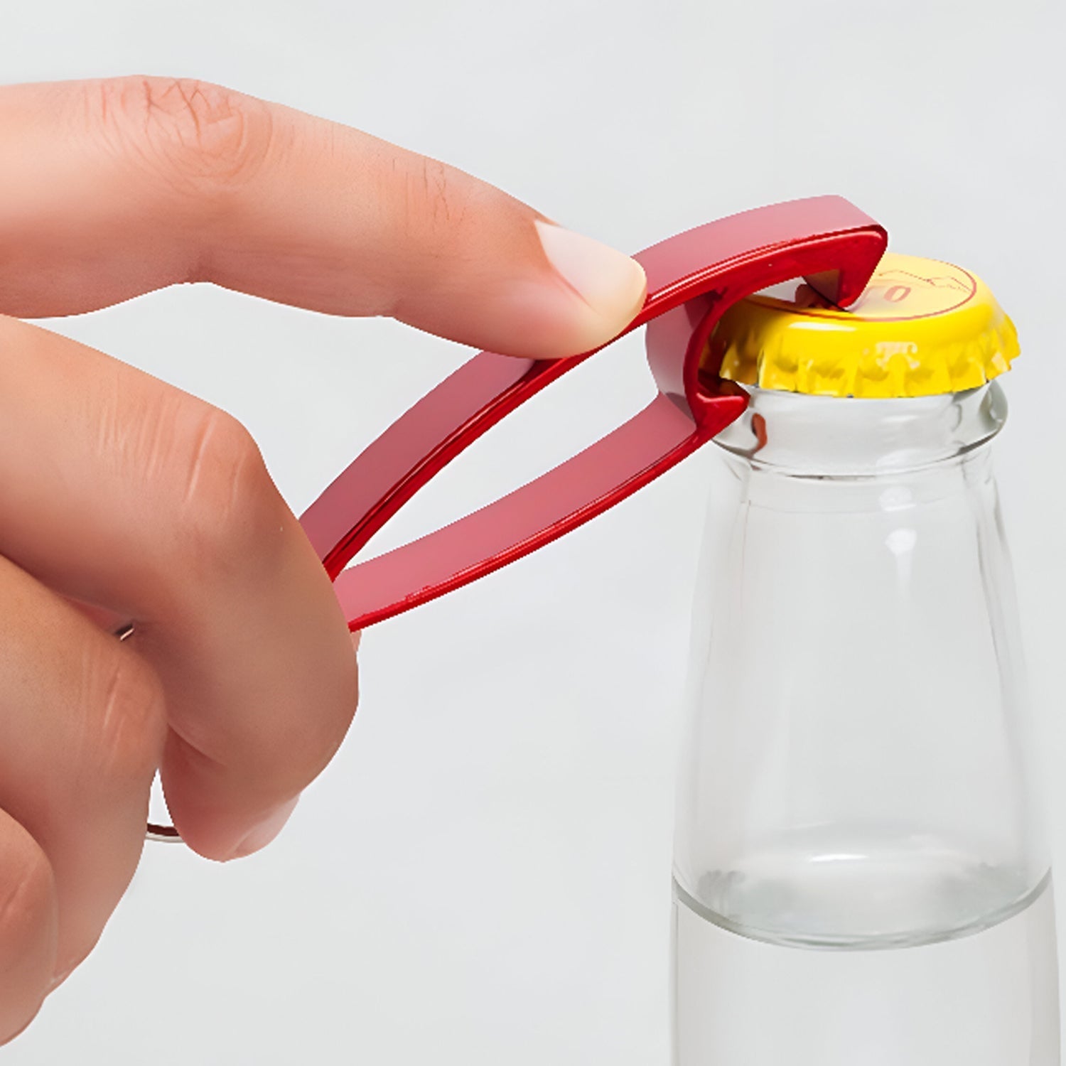 2 in 1 Compact Metal Bottle Opener with Keyring (1 Pc)