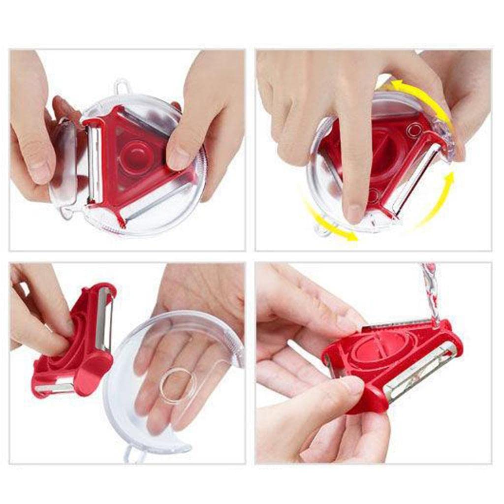 3 in 1 Multi Function Rotary Hanging Planer Peeler and Cutter Vegetable Slicer