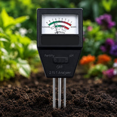2 in 1 Soil Meter - Soil pH & Fertility Tester Analyzer (1 Pc)
