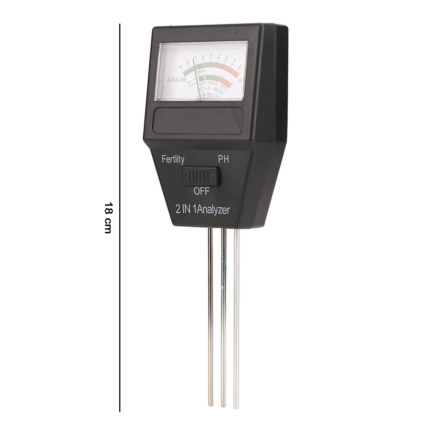 2 in 1 Soil Meter - Soil pH & Fertility Tester Analyzer (1 Pc)