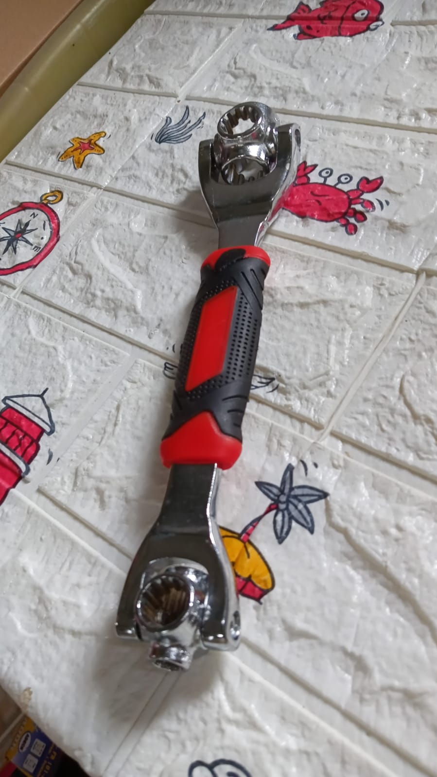 48 in 1 Wrench Swivel Head Multi Tool Spanner with Spline Bolts