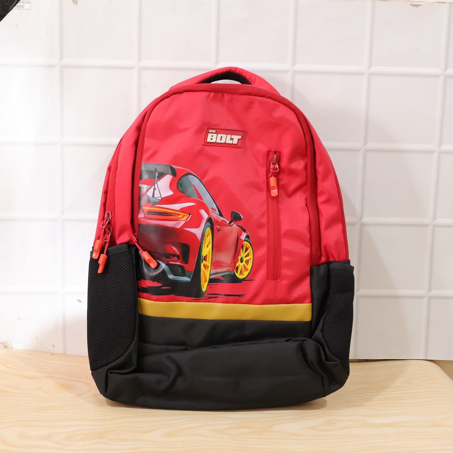 19-inch School Bag with Car Design for Kids