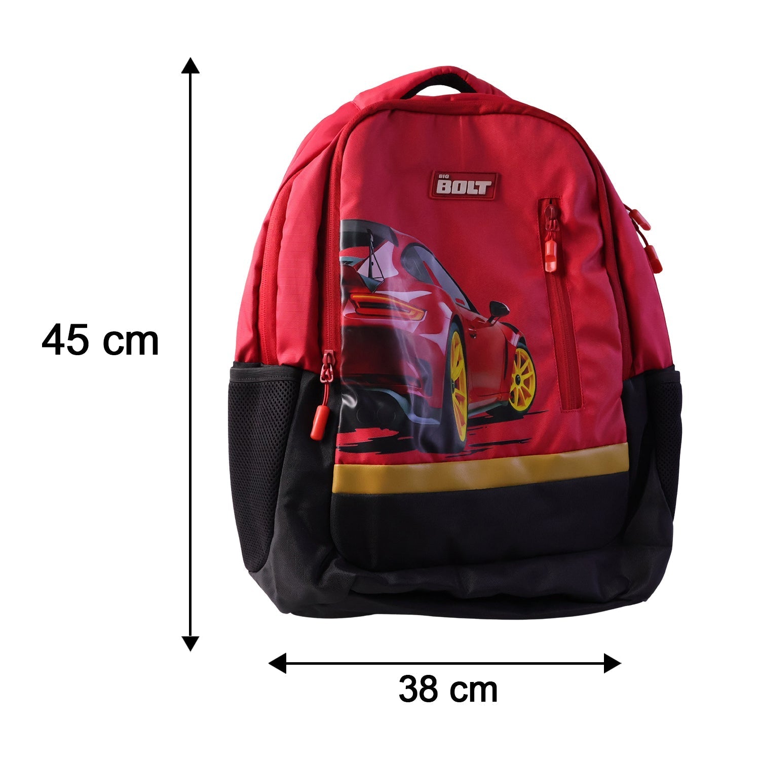 19-inch School Bag with Car Design for Kids