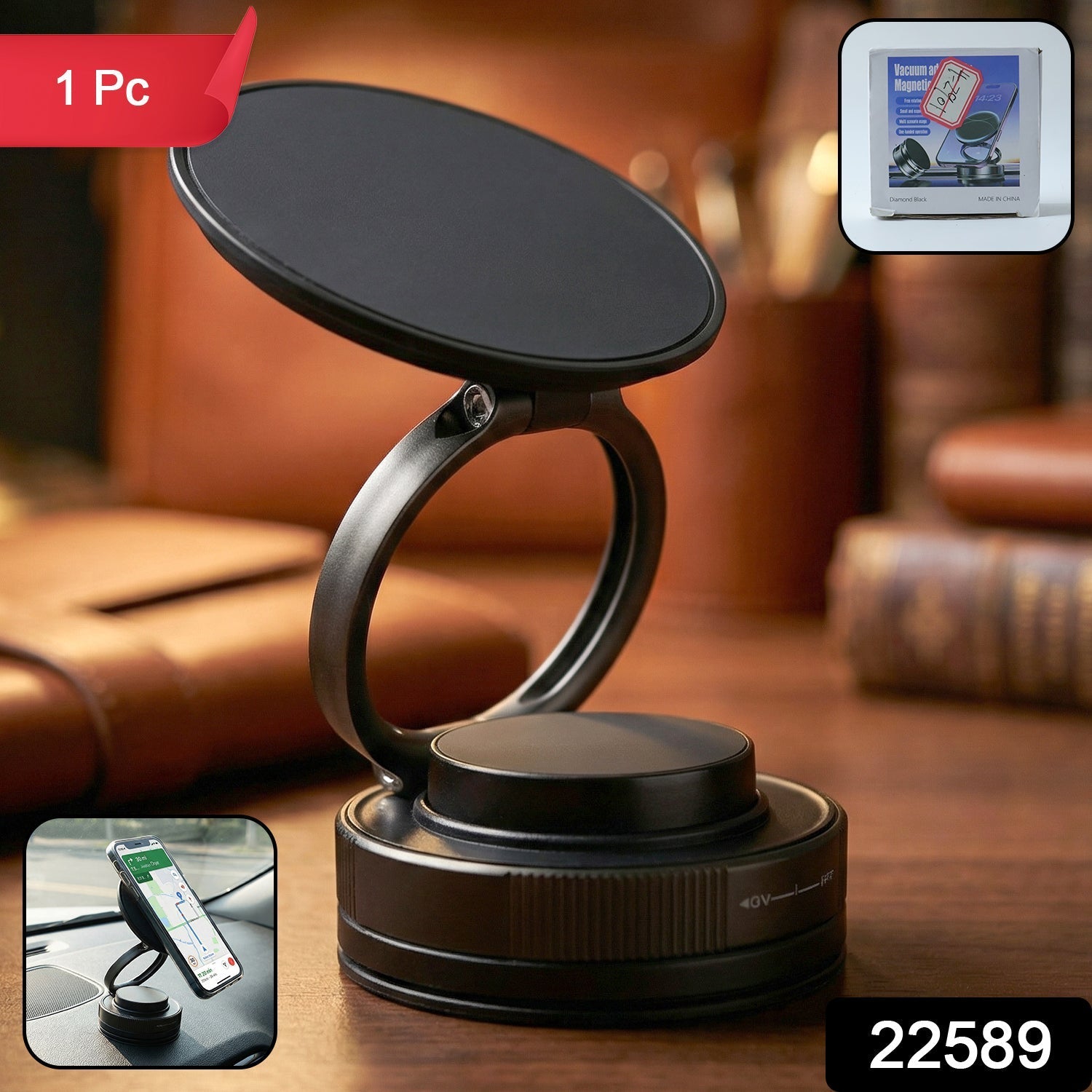 360° Rotatable Magnetic Mobile Phone Holder Stand (1 Pc)