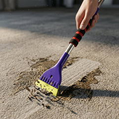 2 In 1 Multipurpose Cleaning Brush with Scraper (1 Pc, 69 Cm Long)