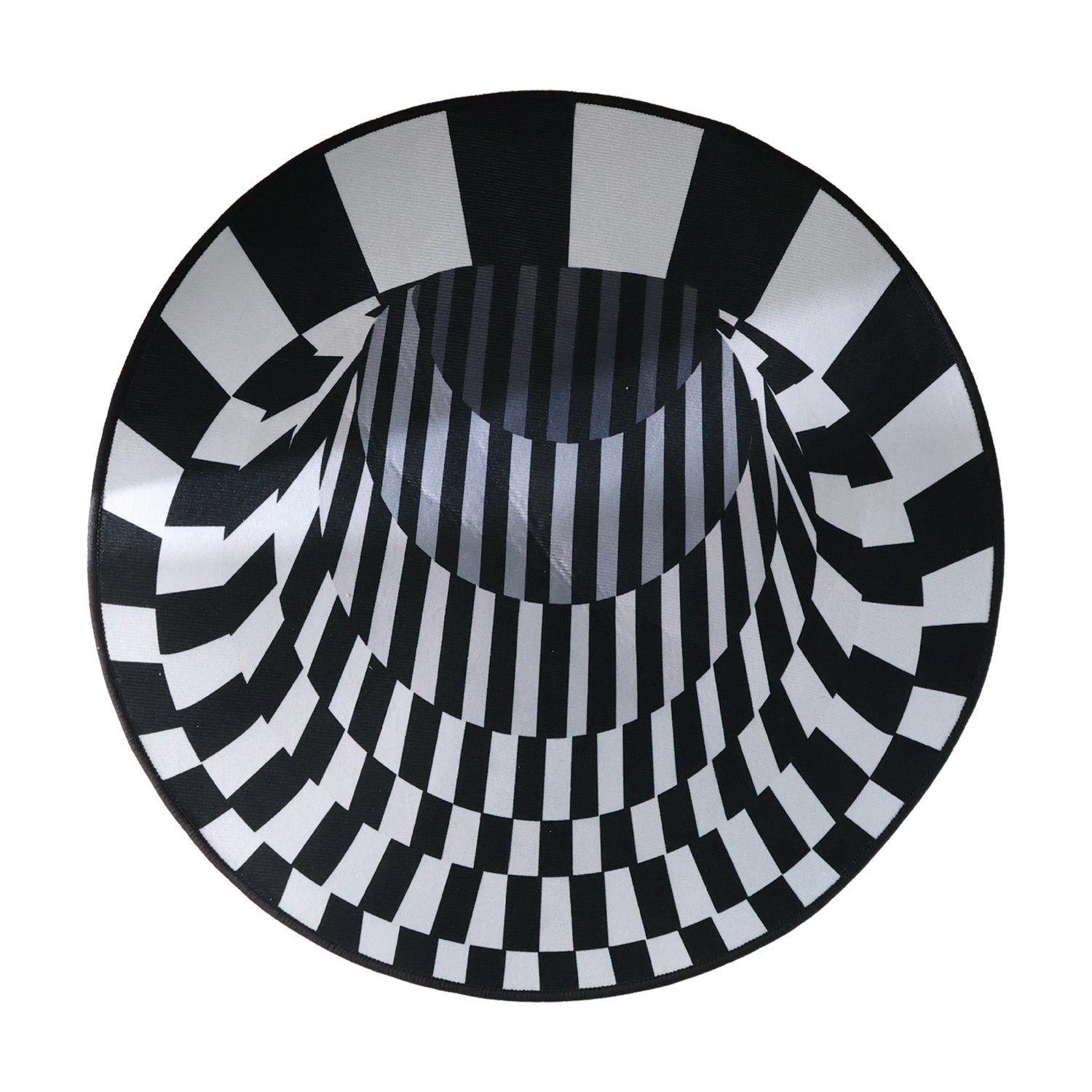 3D Space Round Carpet, Floor Mat Non-Woven Doormat (60 Cm)