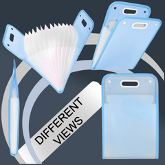 13 Pocket Document File Folder with Handle