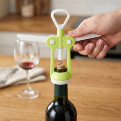 3 Pc Set Kitchen Tool Kit – Wine Bottle Opener, Knife, and Scissors Set