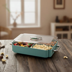 4 Compartment Multipurpose Plastic Food Storage Container (1 Pc)