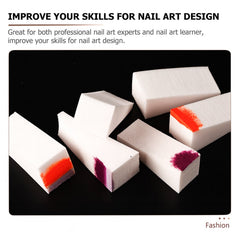 10 Pcs Nail Buffer Blocks – Professional Manicure & Pedicure Nail Polishing Sponge