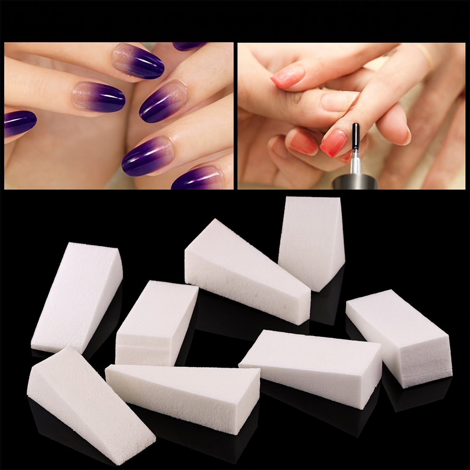 10 Pcs Nail Buffer Blocks – Professional Manicure & Pedicure Nail Polishing Sponge