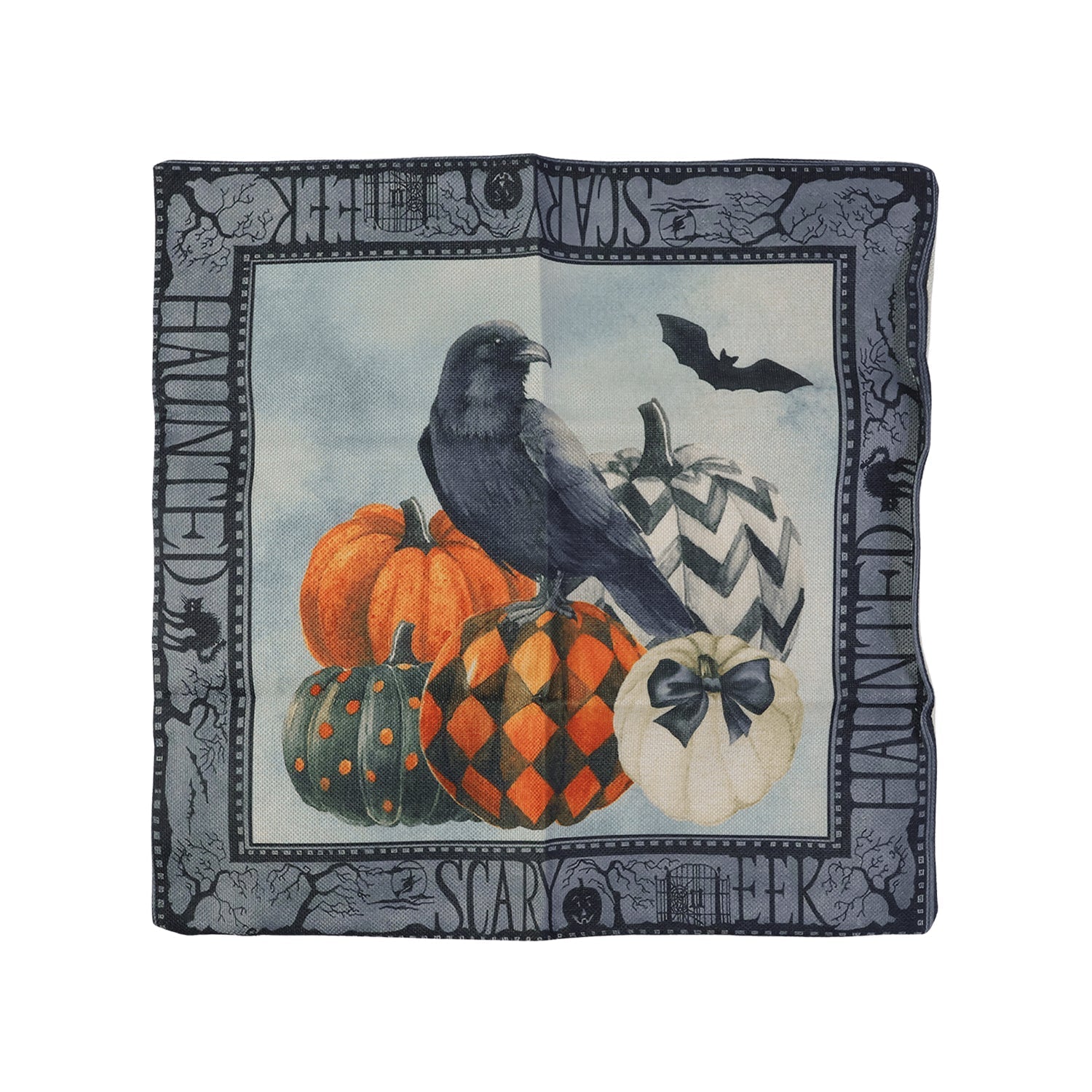45x45 Cm Decorative Printed Cushion Pillow Cover with Zipper (1 Pc)