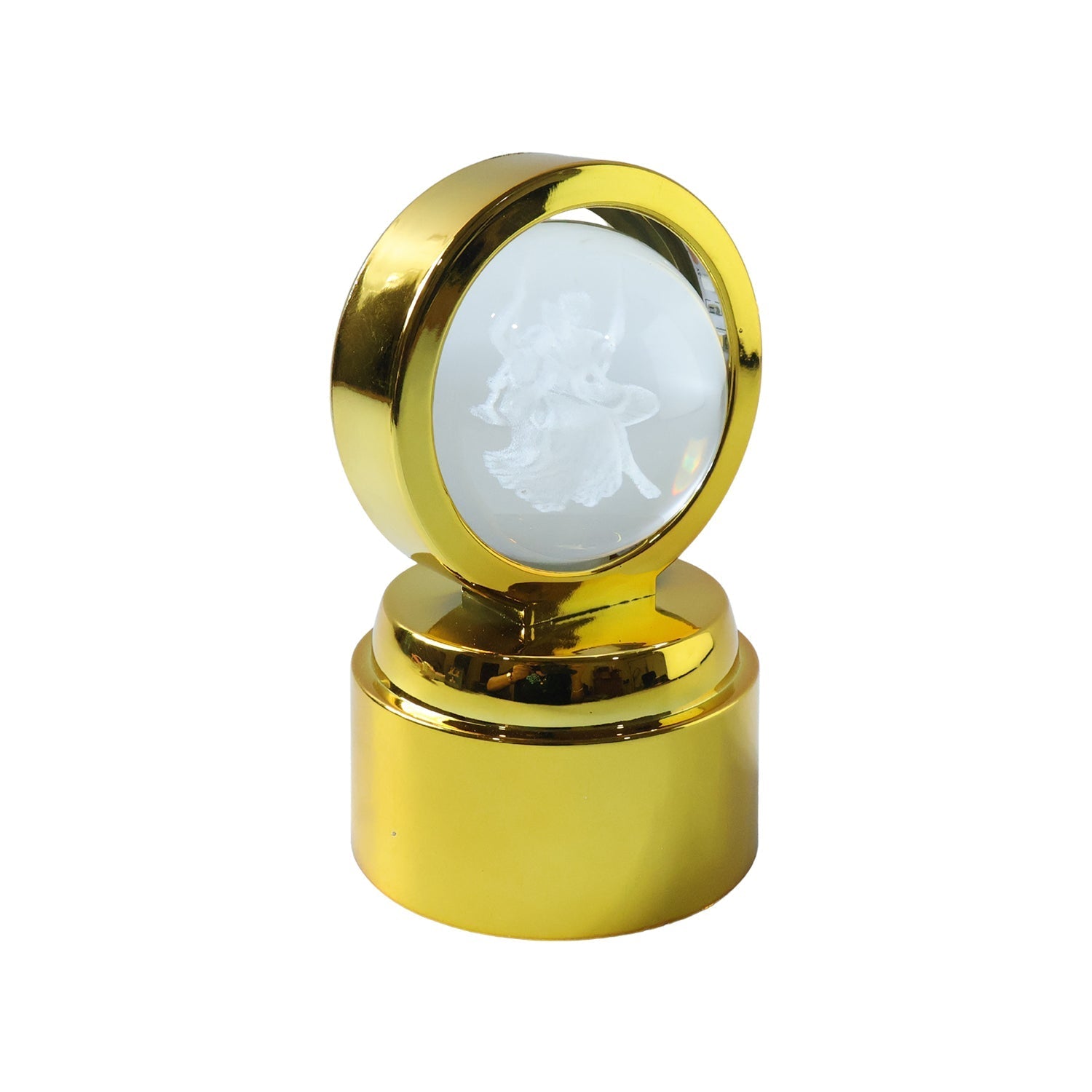 3D Religious Design Crystal Ball LED Night Lamp (1 Pc)