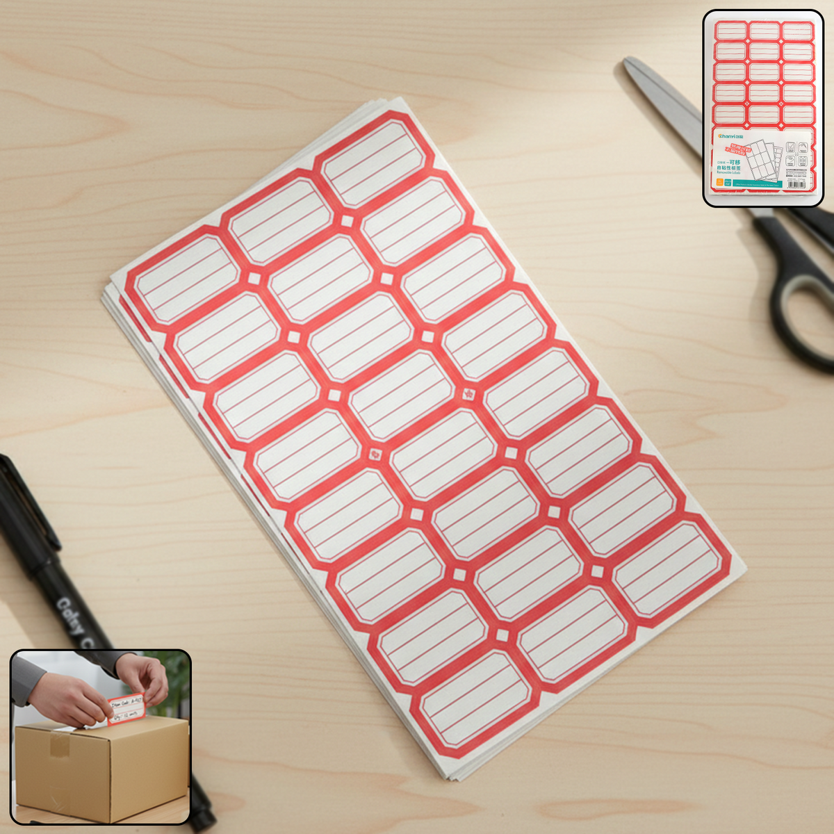 50 Sheets Self-Adhesive Label Stickers