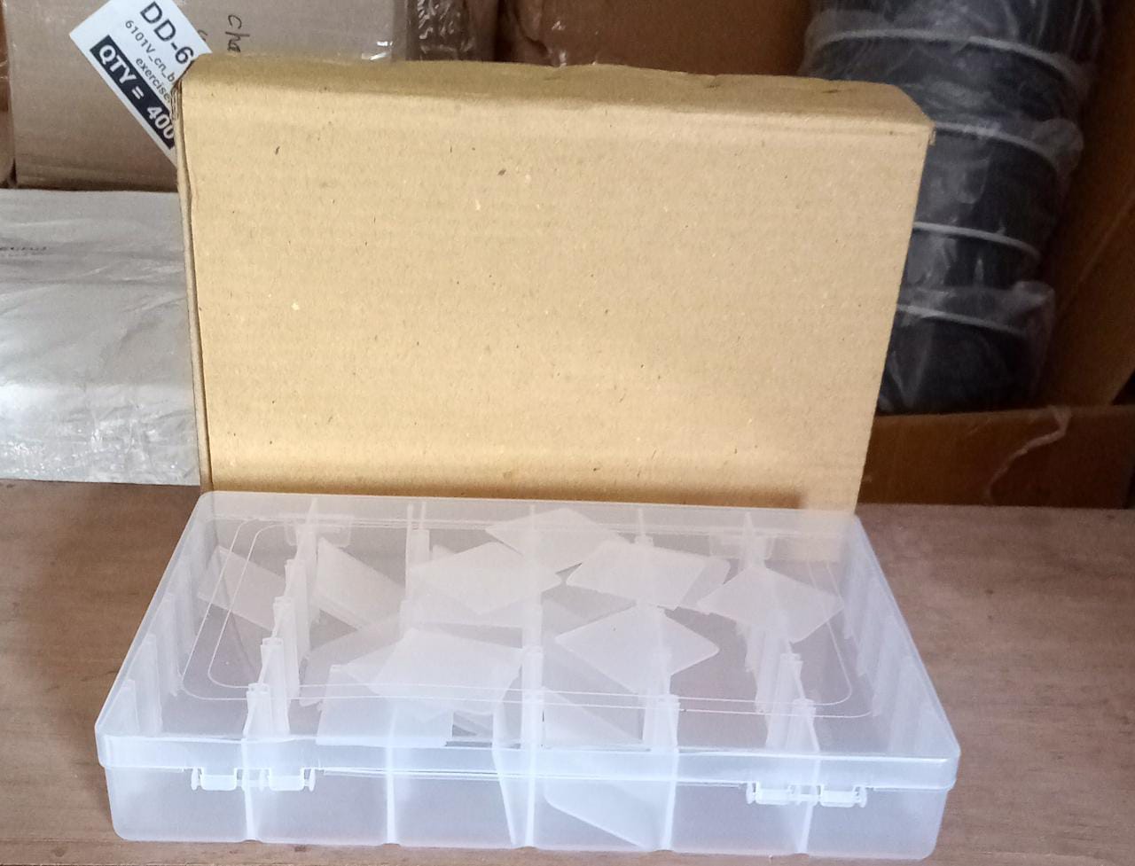 36 Grids Clear Plastic Transparent Organizer Box (1pc)
