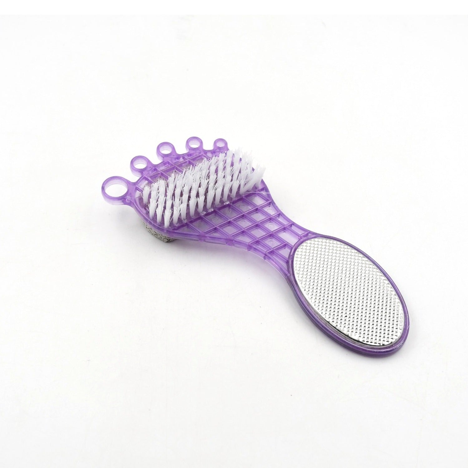 4 in 1 Pedicure Tool – Pumice, Brush, Scrubber & File for Soft Feet