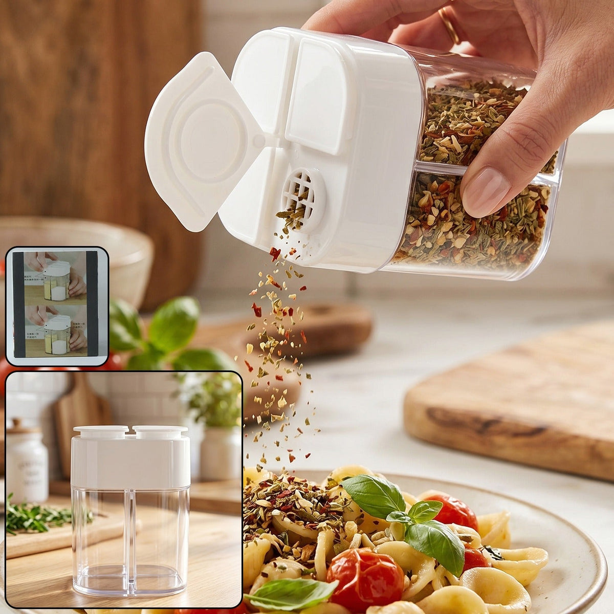 4 Compartment Kitchen Storage Container (1 Pc)