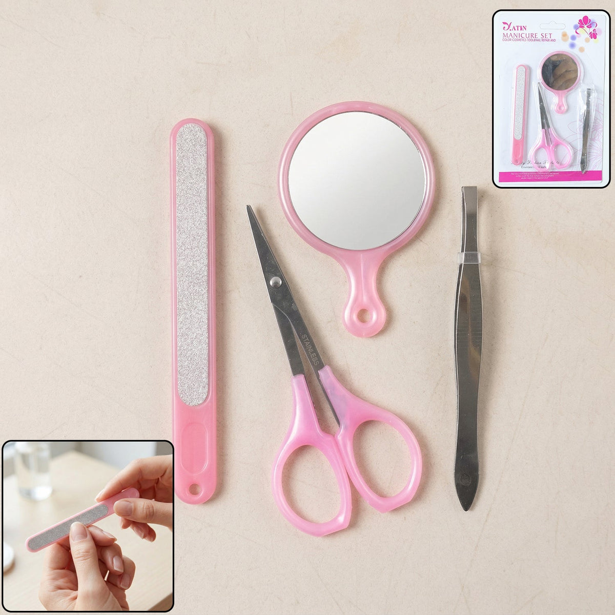 4 In 1 Manicure & Pedicure Grooming Kit