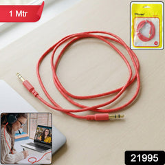 3.5mm AUX Audio Cable (1 Pc, 1 Meter)