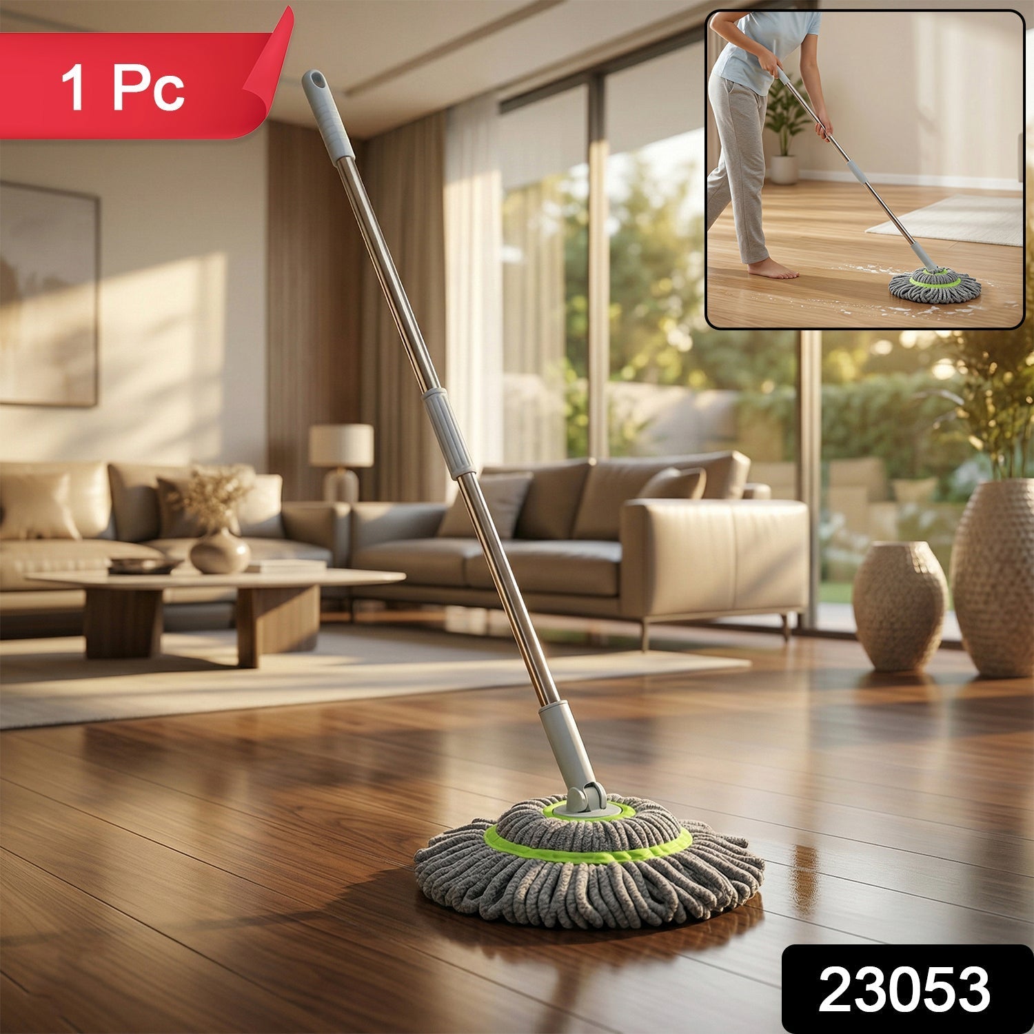 360° Spin Mop Floor Cleaning Mop (1 Pc)