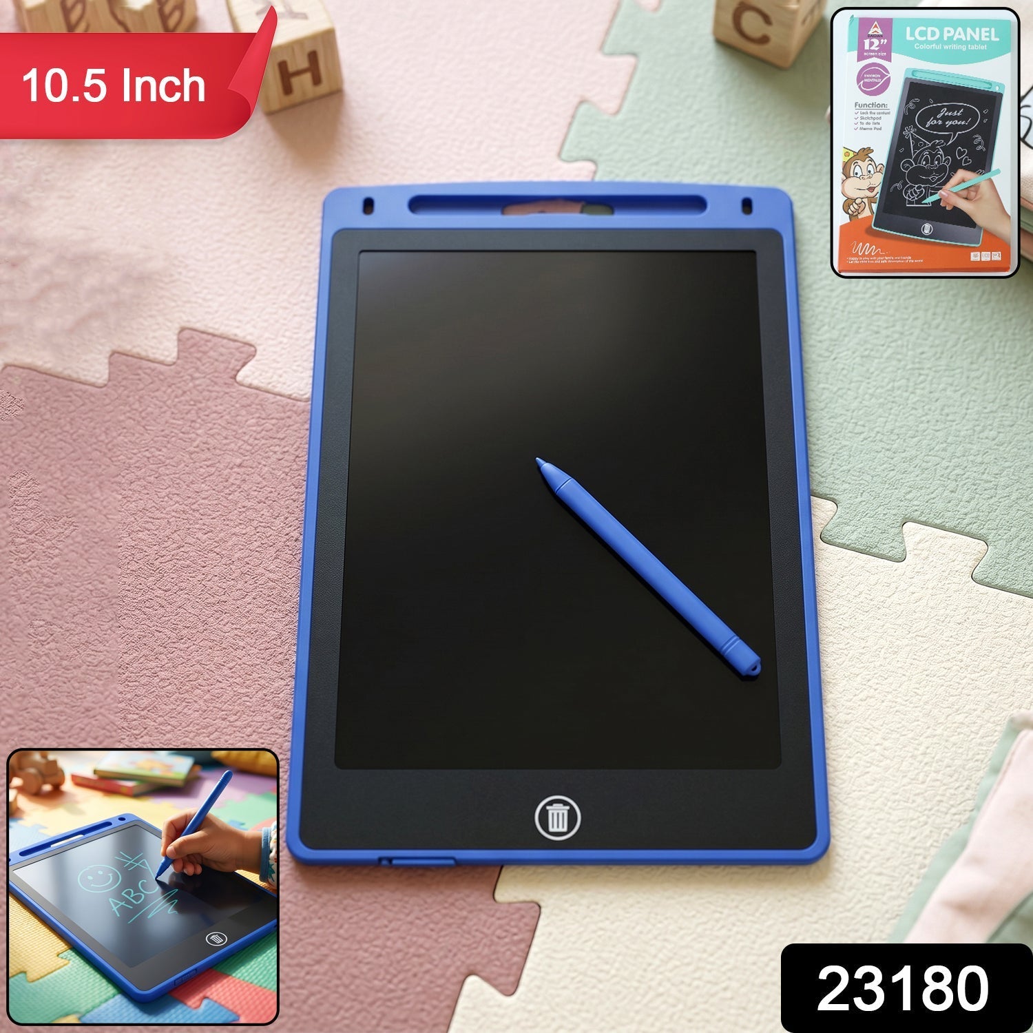 10.5 Inch LCD Writing Tablet Digital Drawing Pad (1 Pc)
