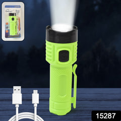4 Modes Super Bright Led Torch High Lumens Fast Charging Flashlight / Torch (1 Pc)