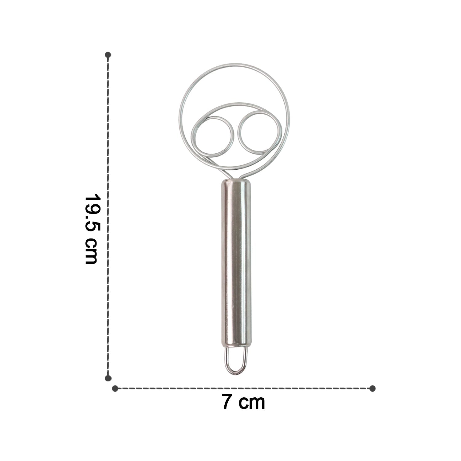 2-Piece Stainless Steel Spiral Hand Whisk - (2 Pc / Set)